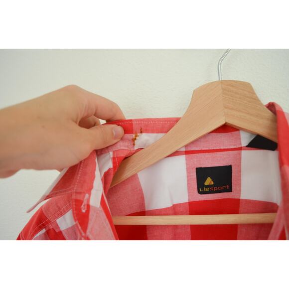 Vintage Buffalo Check Cotton Blouse Size Medium - Picture 5 of 6